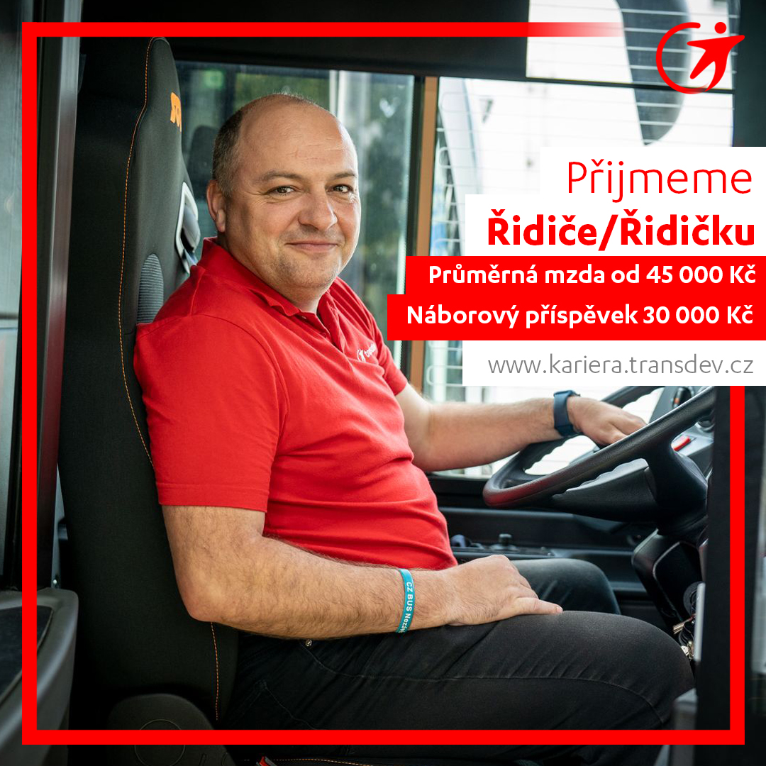 Přijmeme řidiče a řidičku autobusu Jaroměř