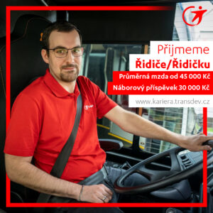 Přijmeme řidiče a řidičku autobusu Dobruška