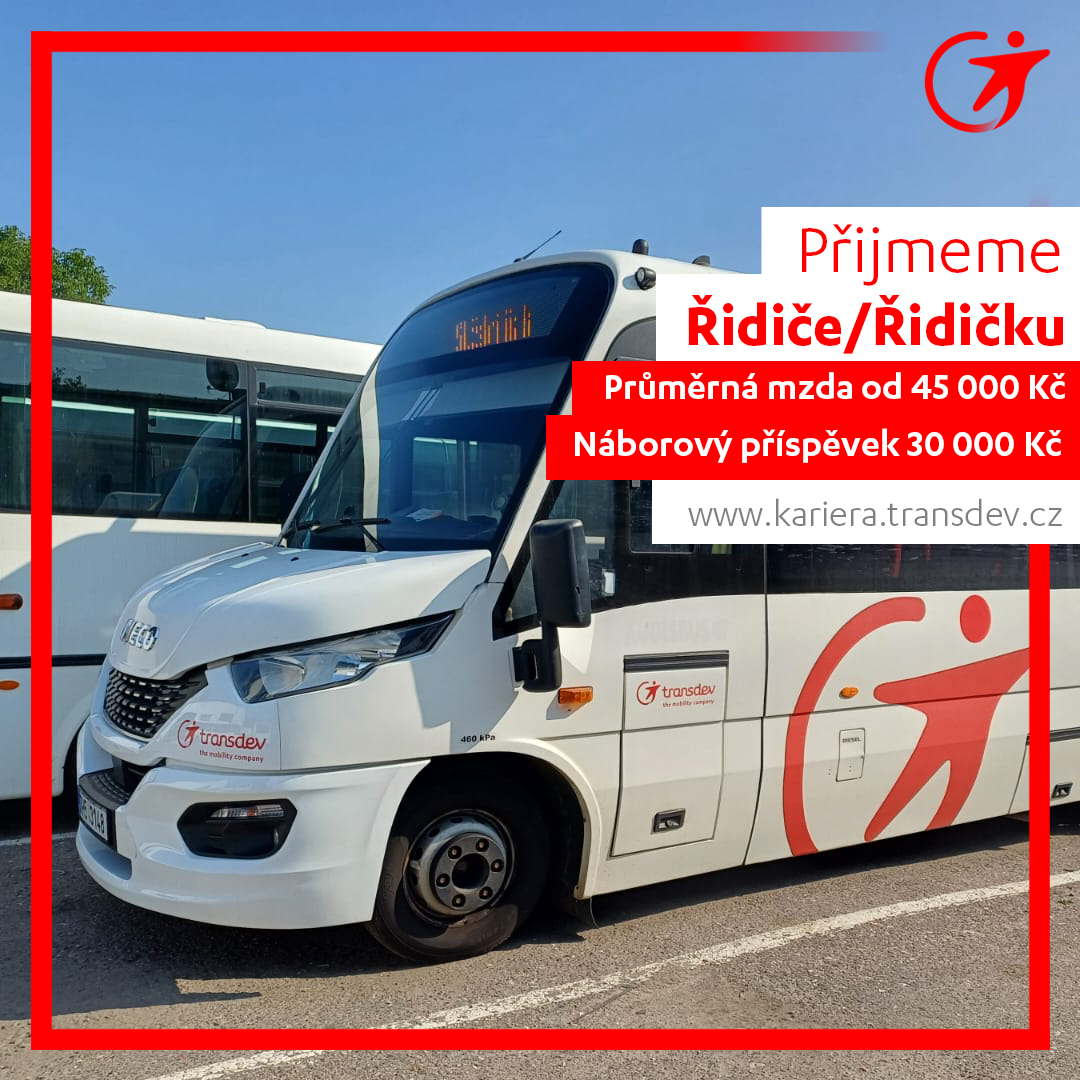 Přijmeme řidiče a řidičku autobusu Trutnov